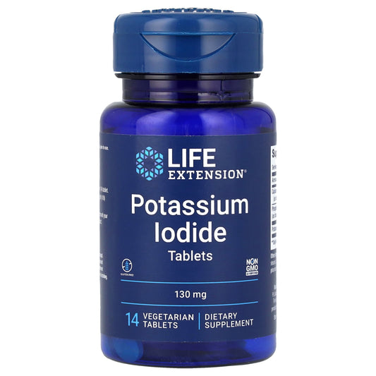 Life Extension, Potassium Iodide, 130 mg, 14 Vegetarian Tablets - Image 1