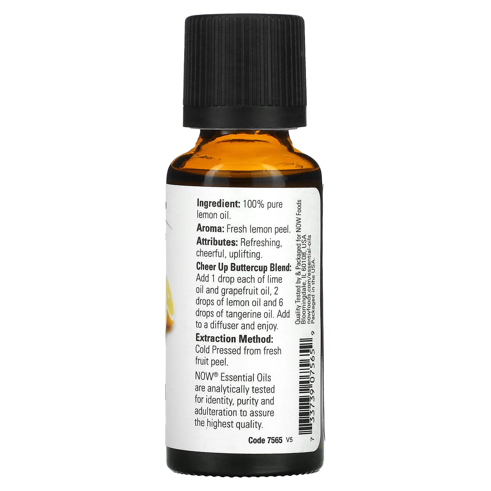 NOW Foods, Essential Oils, Lemon, 1 fl oz (30 ml) - Image 2