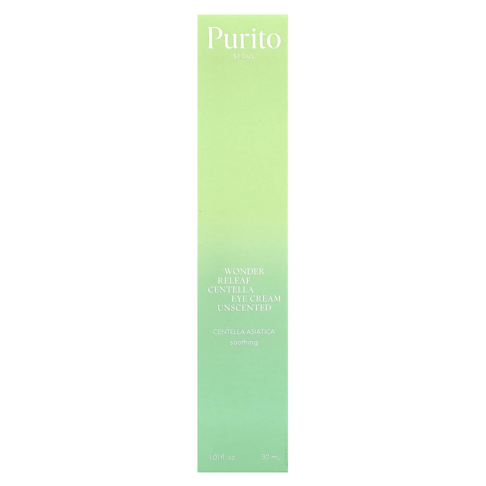 Purito, Wonder Releaf Centella Eye Cream, Unscented, 1.01 fl oz (30 ml) - Image 2