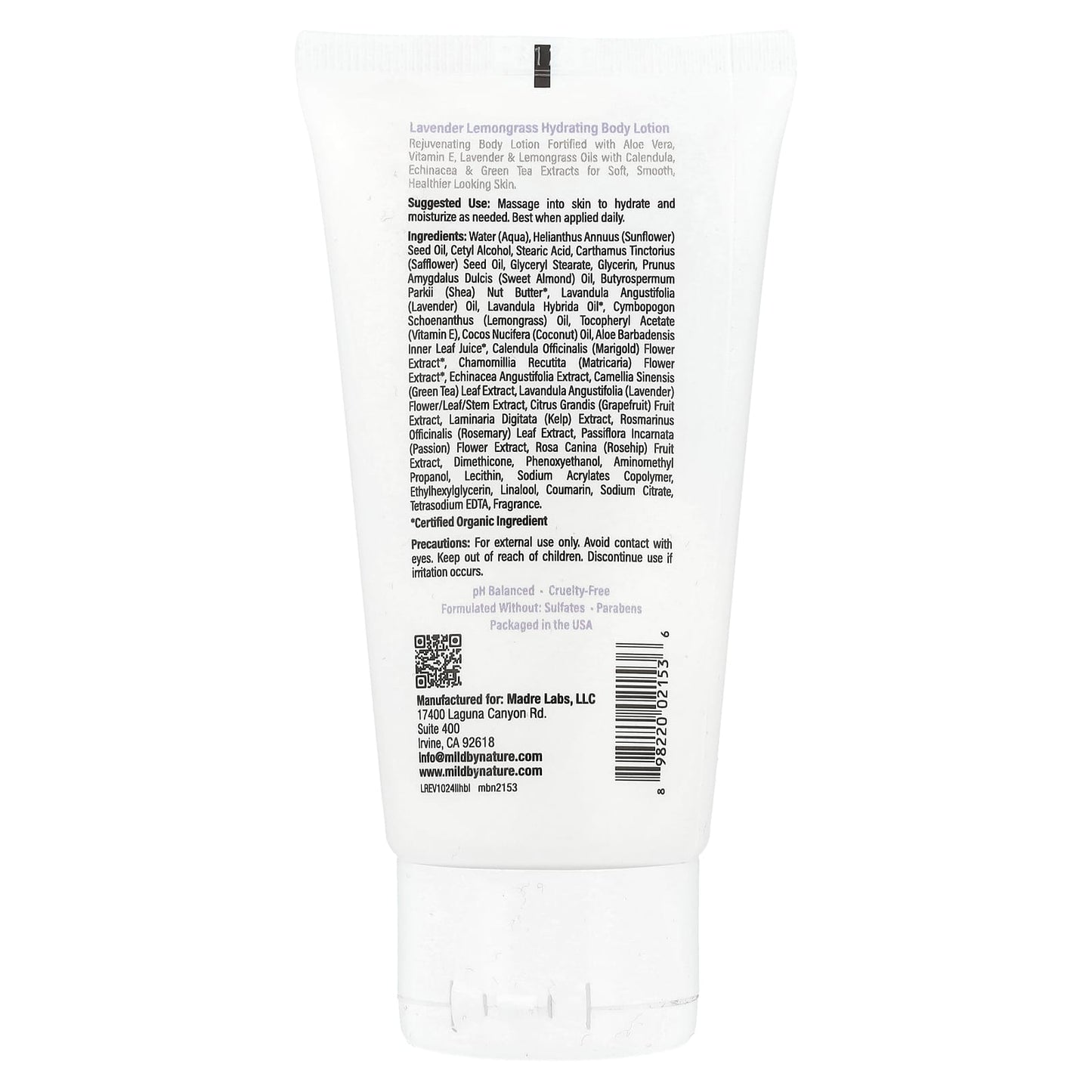 Lavender Lemongrass Hydrating Body Lotion for Soft, Smooth Skin - Image 2