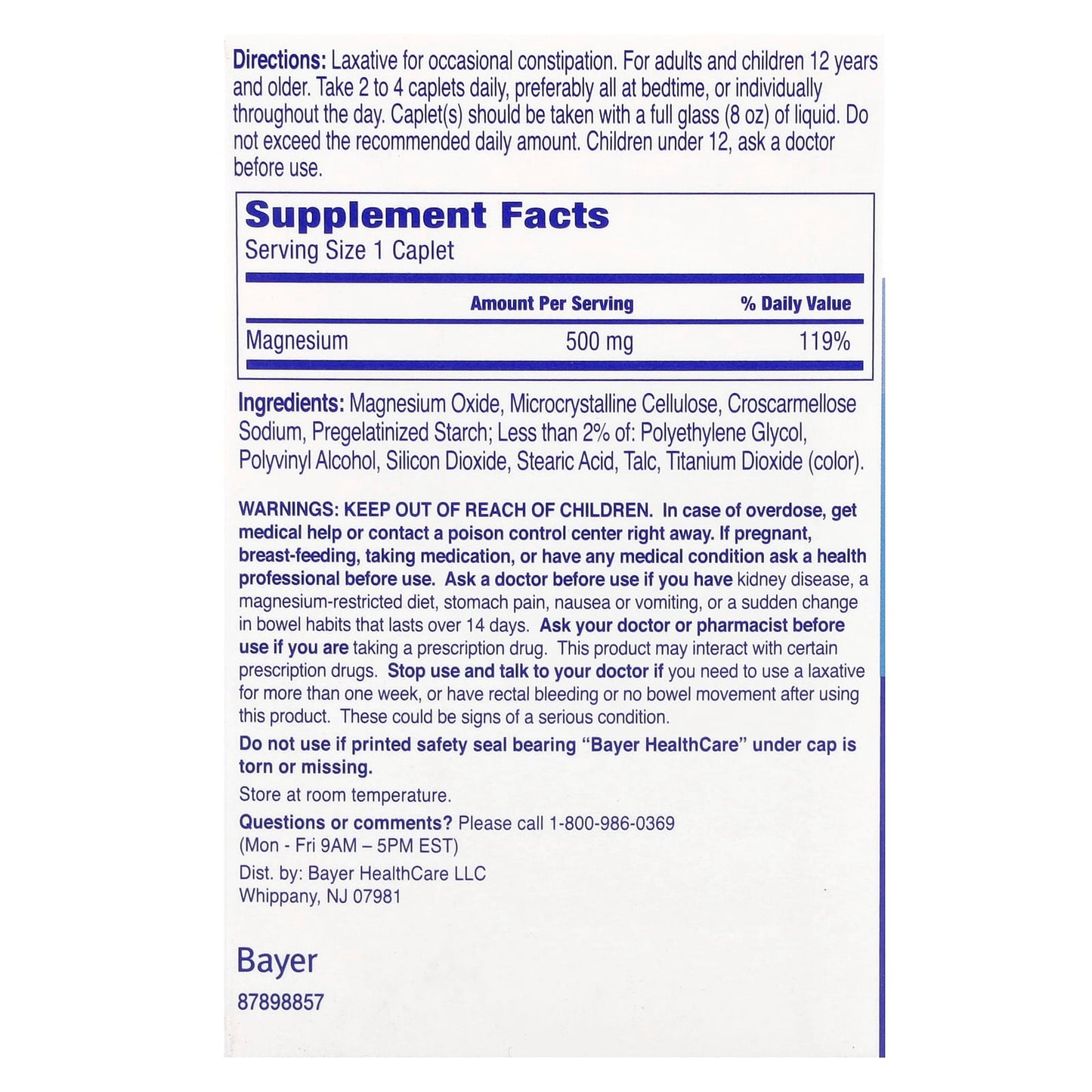 Phillip's, Laxative Caplets, 500 mg, 100 Caplets - Image 2
