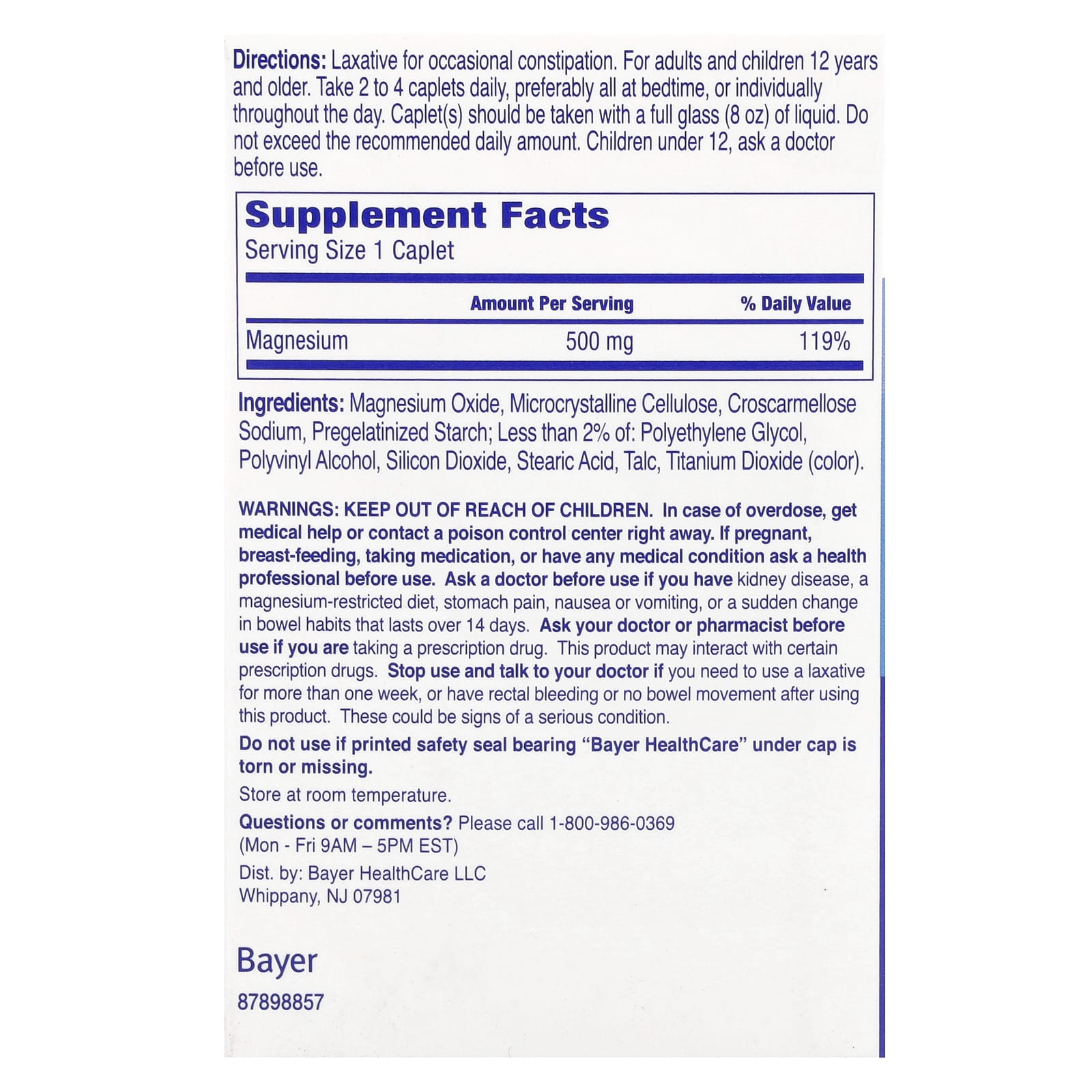 Phillip's, Laxative Caplets, 500 mg, 100 Caplets - Image 2