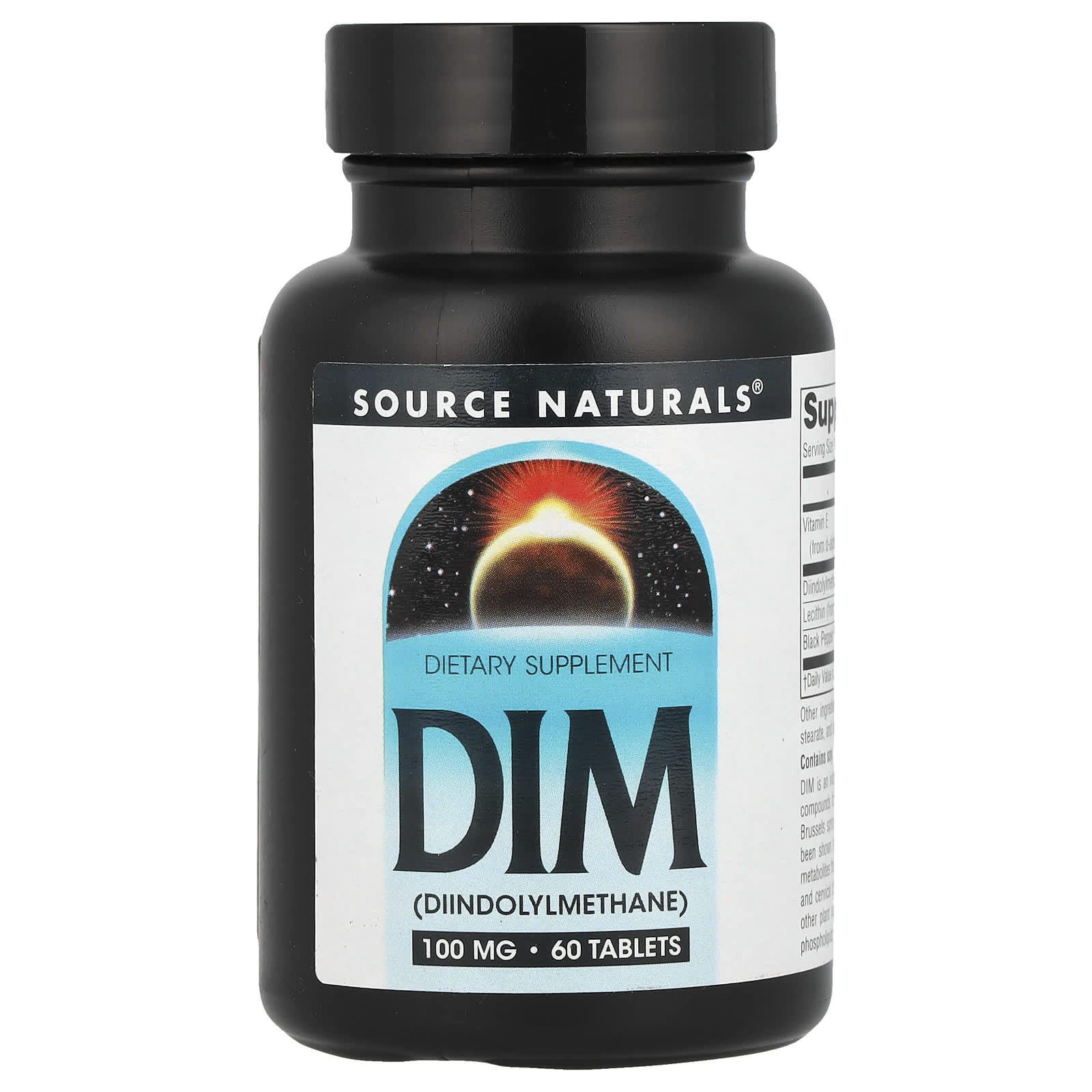 Source Naturals, DIM, 100 mg, 60 Tablets - Image 1