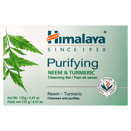 Purifying Cleansing Bar Soap by Himalaya with Neem & Turmeric - Image 1