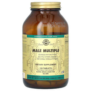 Solgar Male Multiple Advanced Multivitamin for Men - 120 Tablets