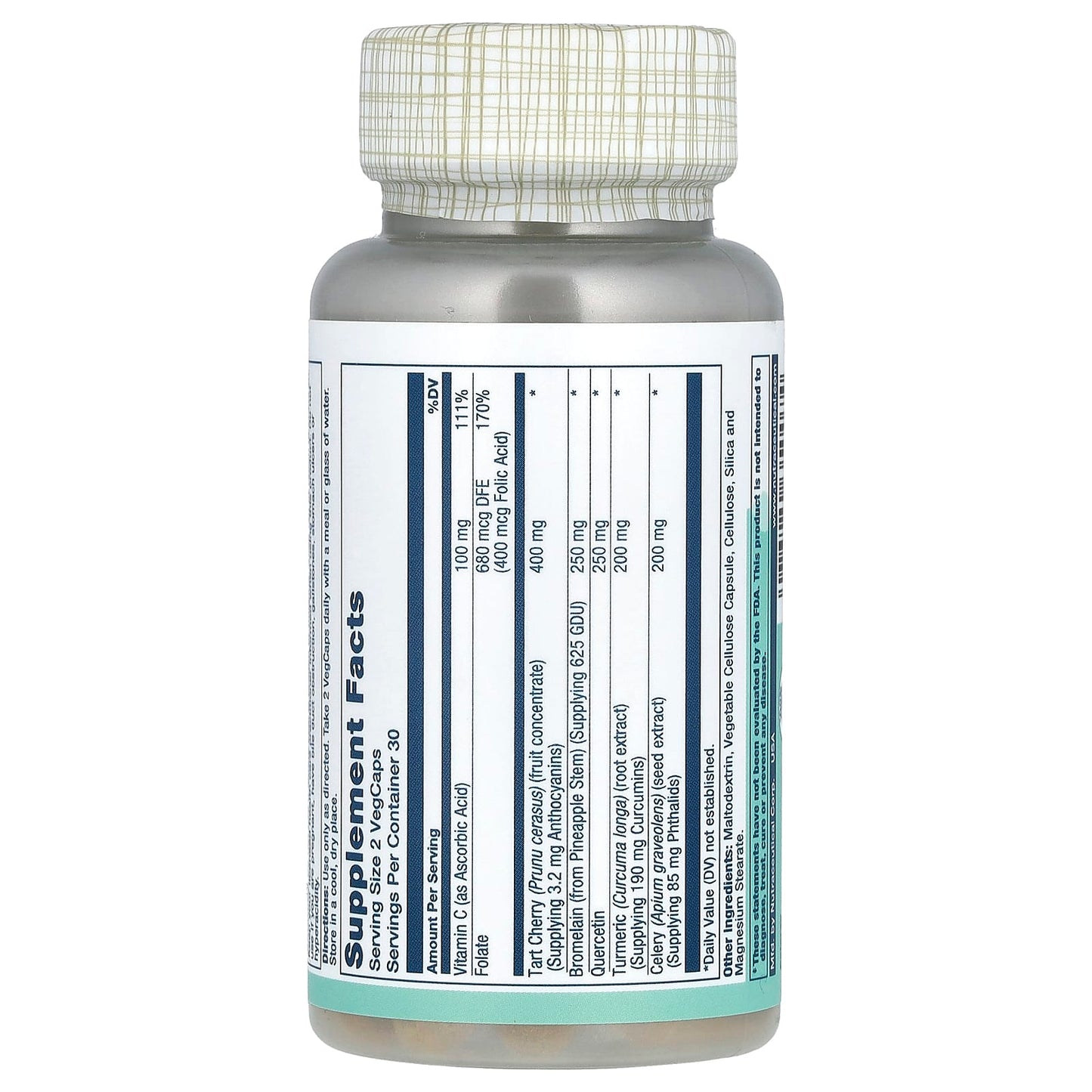 Solaray, Total Cleanse, Uric Acid, 60 VegCaps - Image 2