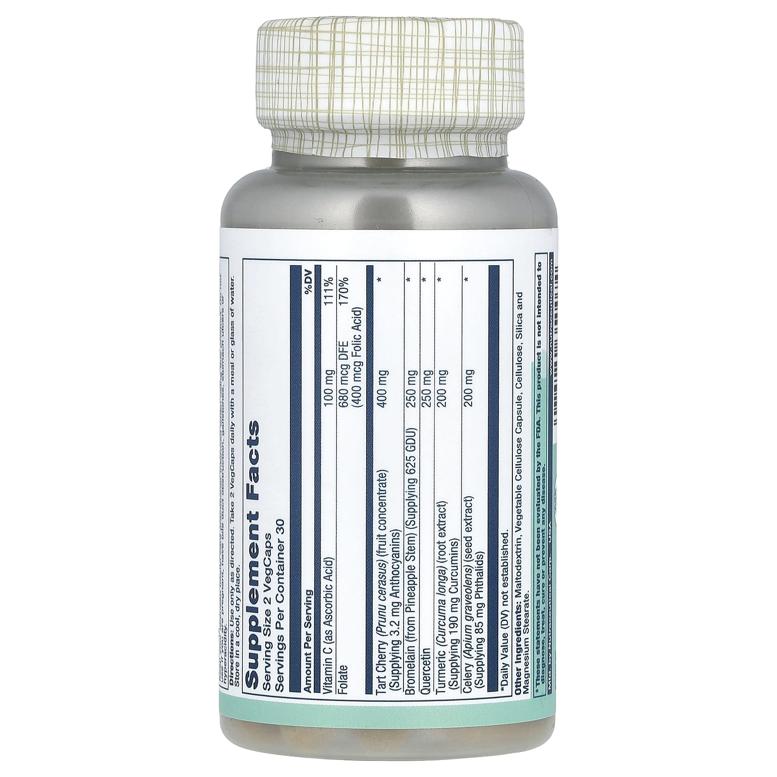 Solaray, Total Cleanse, Uric Acid, 60 VegCaps - Image 2