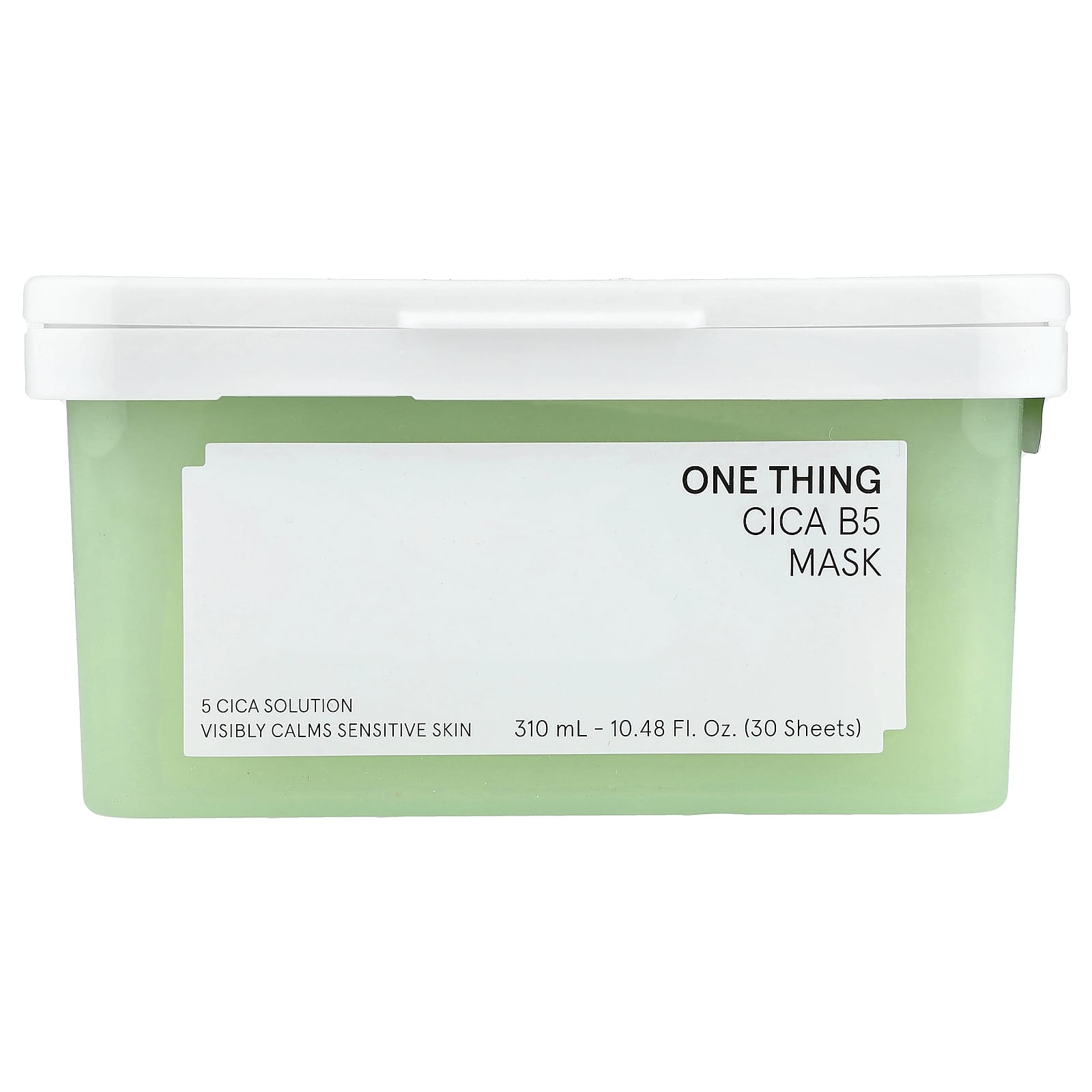 One Thing, Cica B5 Beauty Mask, 30 Sheets, 10.48 fl oz (310 ml) - Image 1