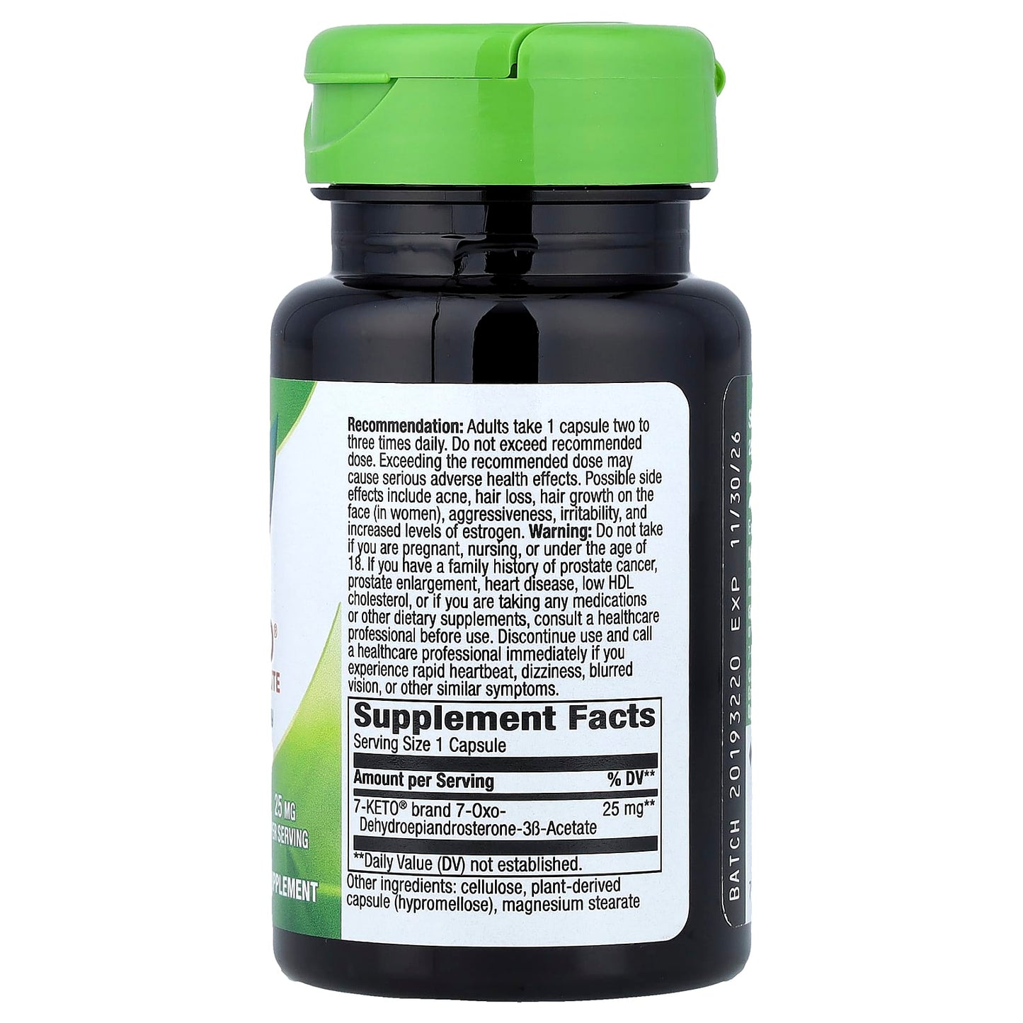 Nature's Way, 7-KETO®, DHEA Metabolite, 25 mg, 60 Capsules - Image 2