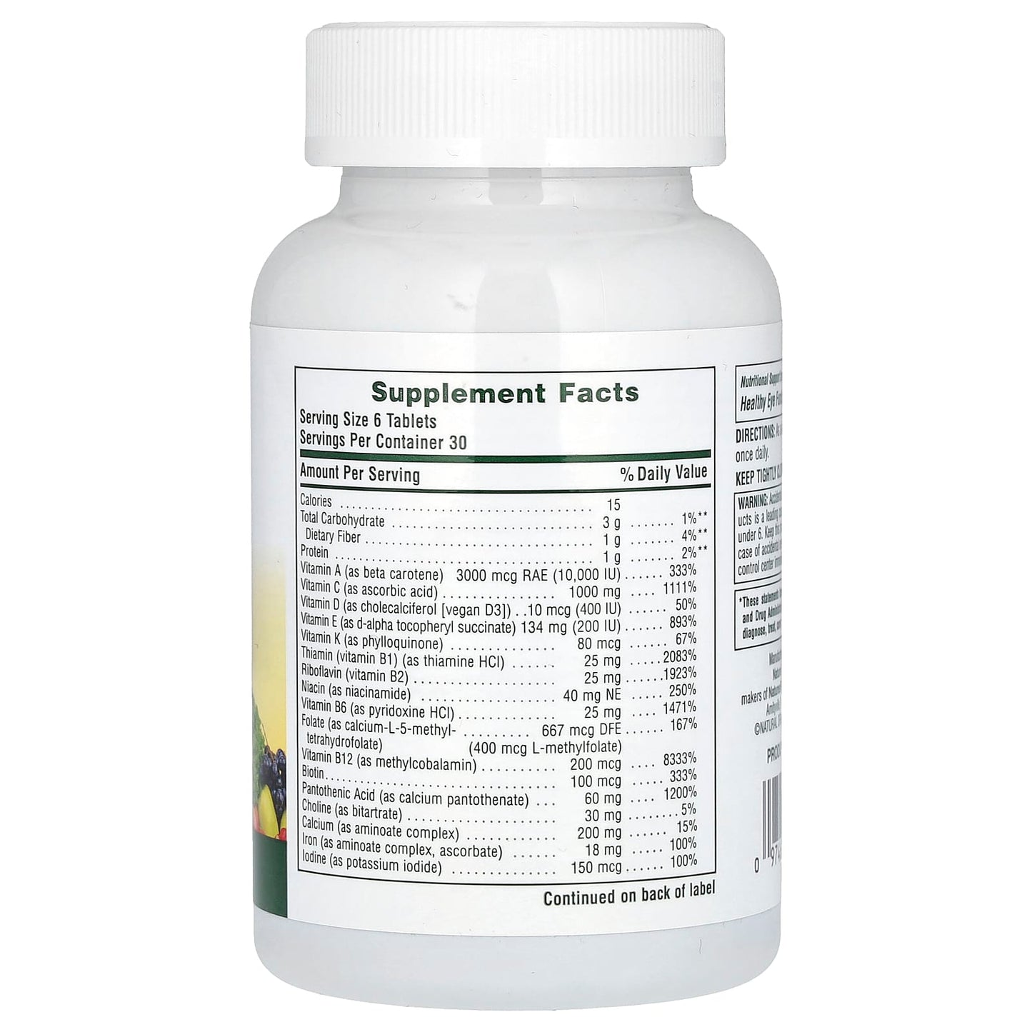 NaturesPlus, Source of Life, Ultra Mini-Tablets, Whole Life Energy Enhancer, 180 Tablets - Image 2