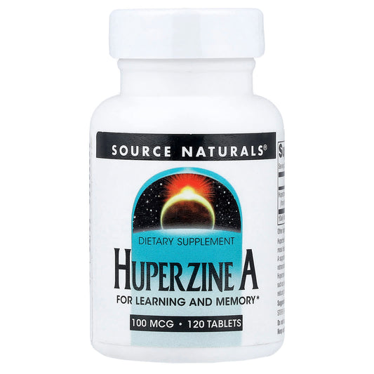 Source Naturals, Huperzine A, 100 mcg, 120 Tablets - Image 1