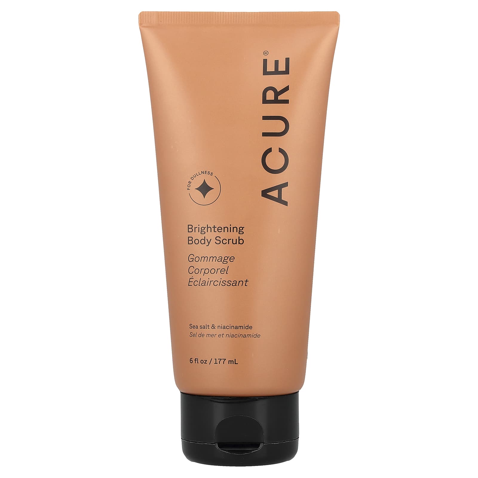 Nourishing Brightening Body Scrub by Acure, 6 fl oz (177 ml) - Image 1