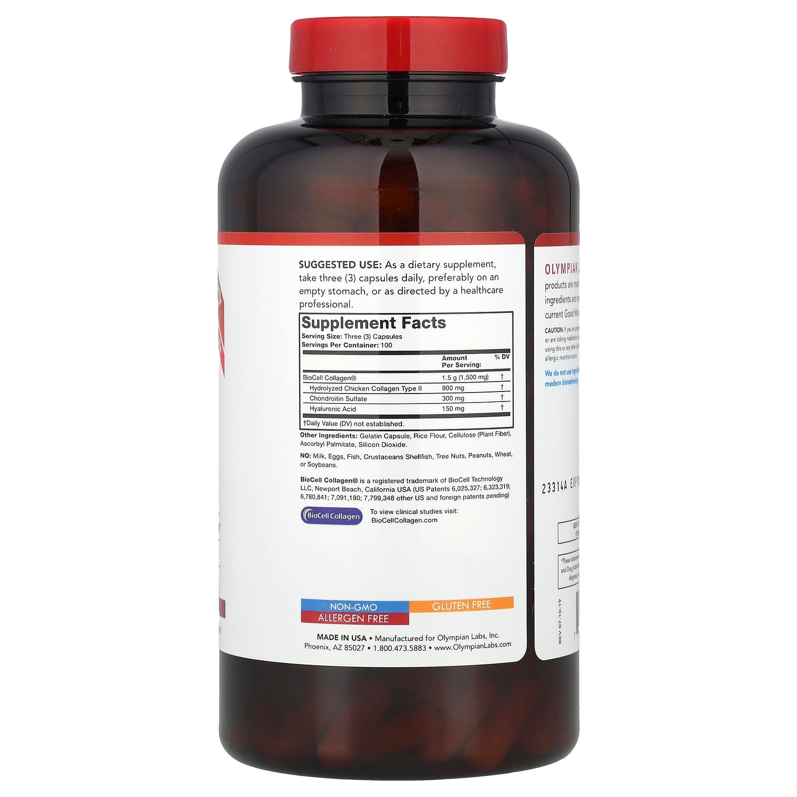 Olympian Labs, BioCell Collagen®, 300 Capsules - Image 2
