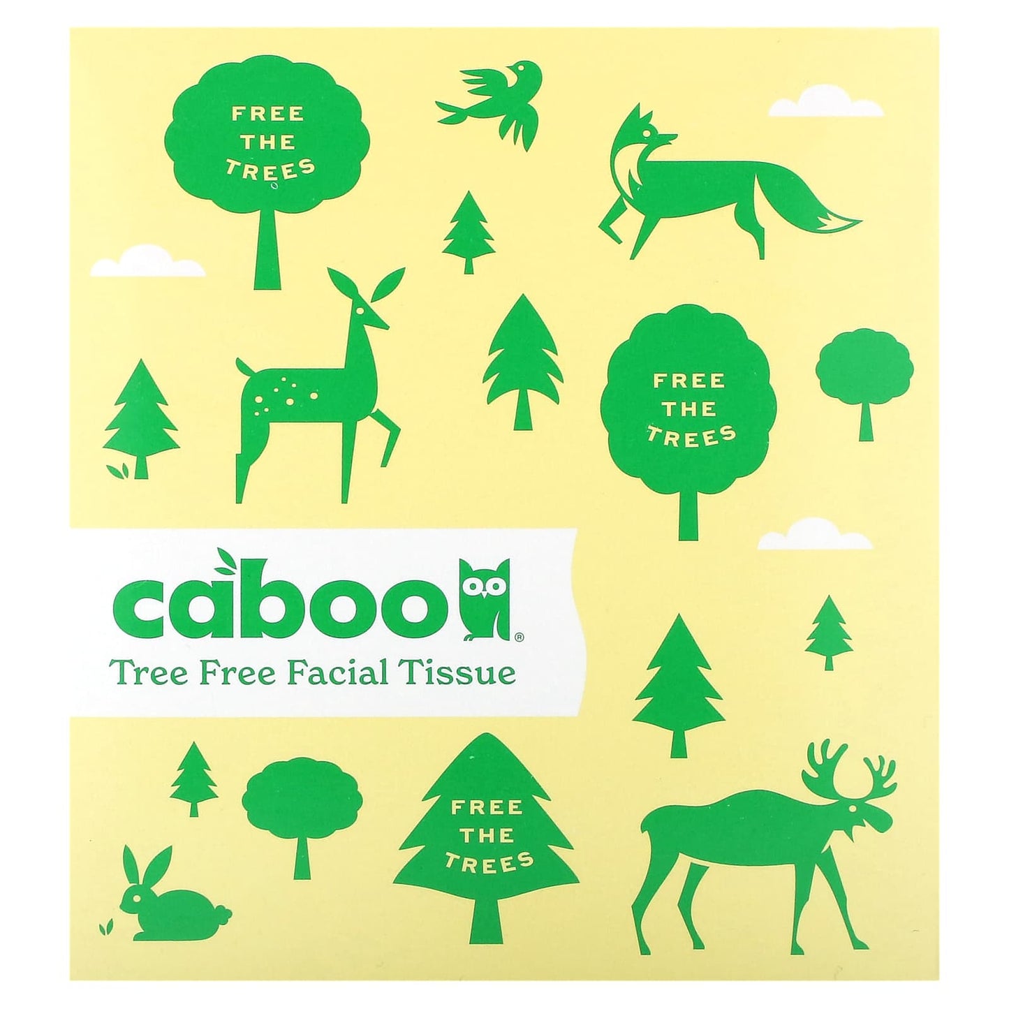 Sustainable Bamboo Facial Tissue 60-Piece Pack - Caboo - Image 2