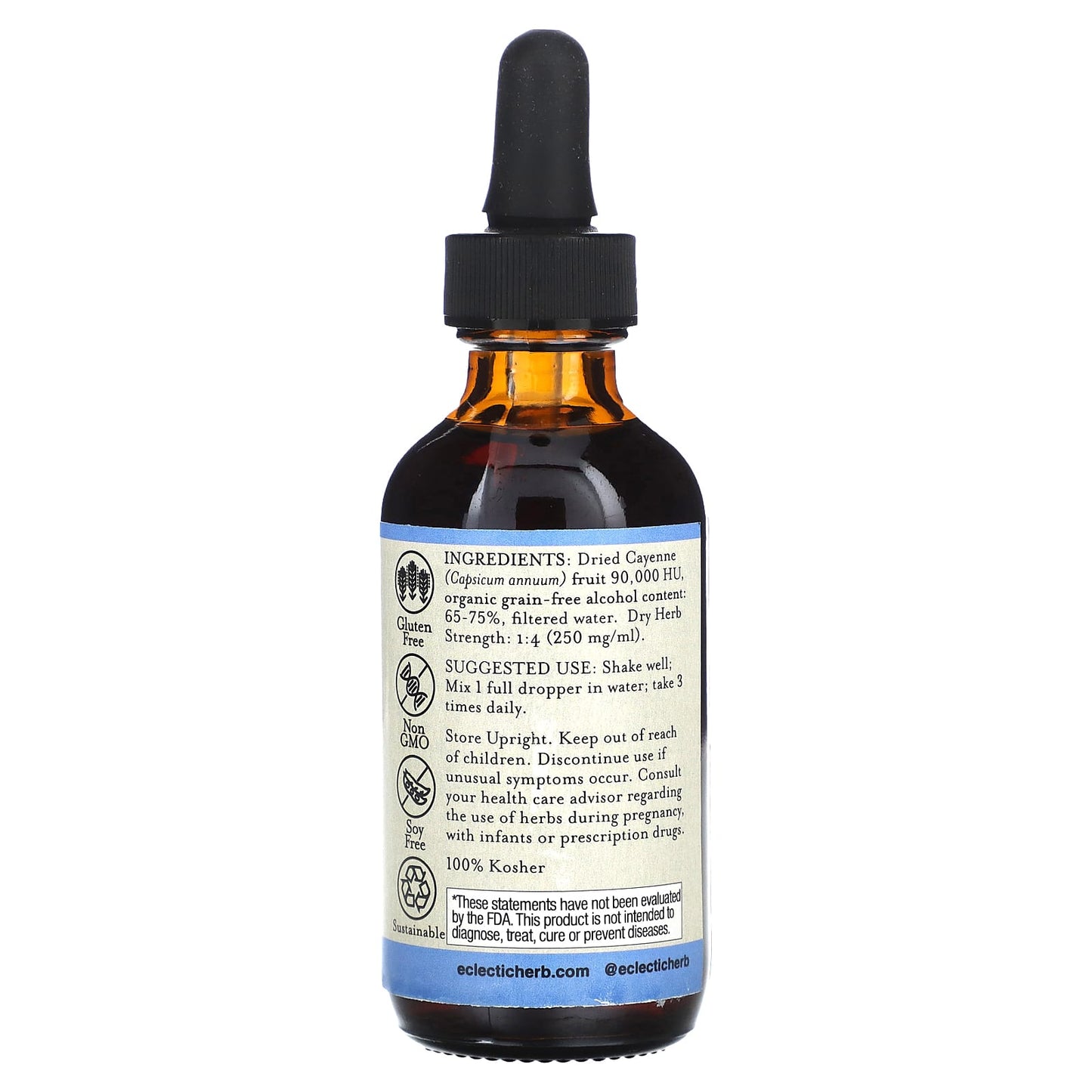 Eclectic Herb Cayenne Extract Circulatory Support Supplement - Image 2