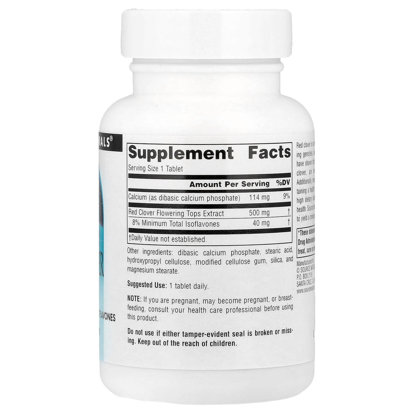 Source Naturals, Red Clover Extract, 60 Tablets - Image 2