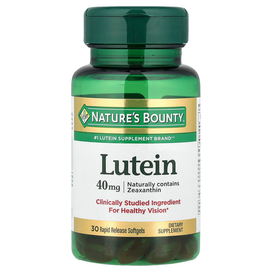 Nature's Bounty, Lutein, 40 mg, 30 Rapid Release Softgels - Image 1