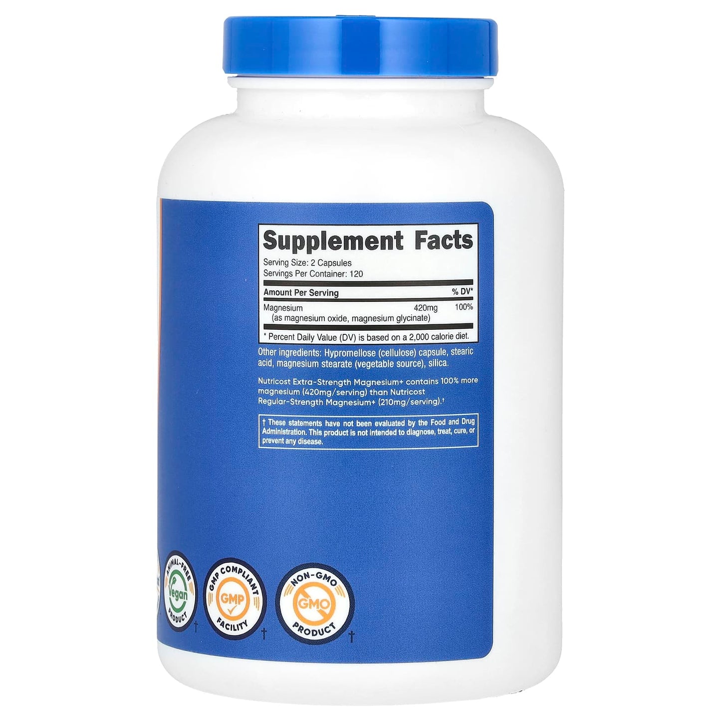 Nutricost, Magnesium+, Extra-Strength, 240 Capsules (210 mg per Capsule) - Image 2
