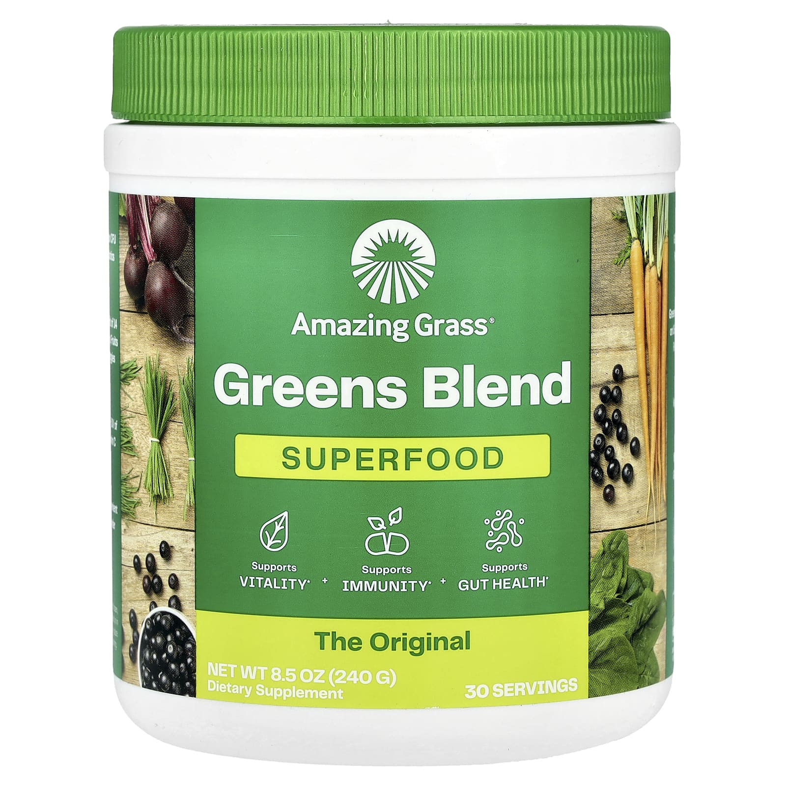 Amazing Grass Greens Blend Superfood, 14 Whole Food Ingredients - Image 1