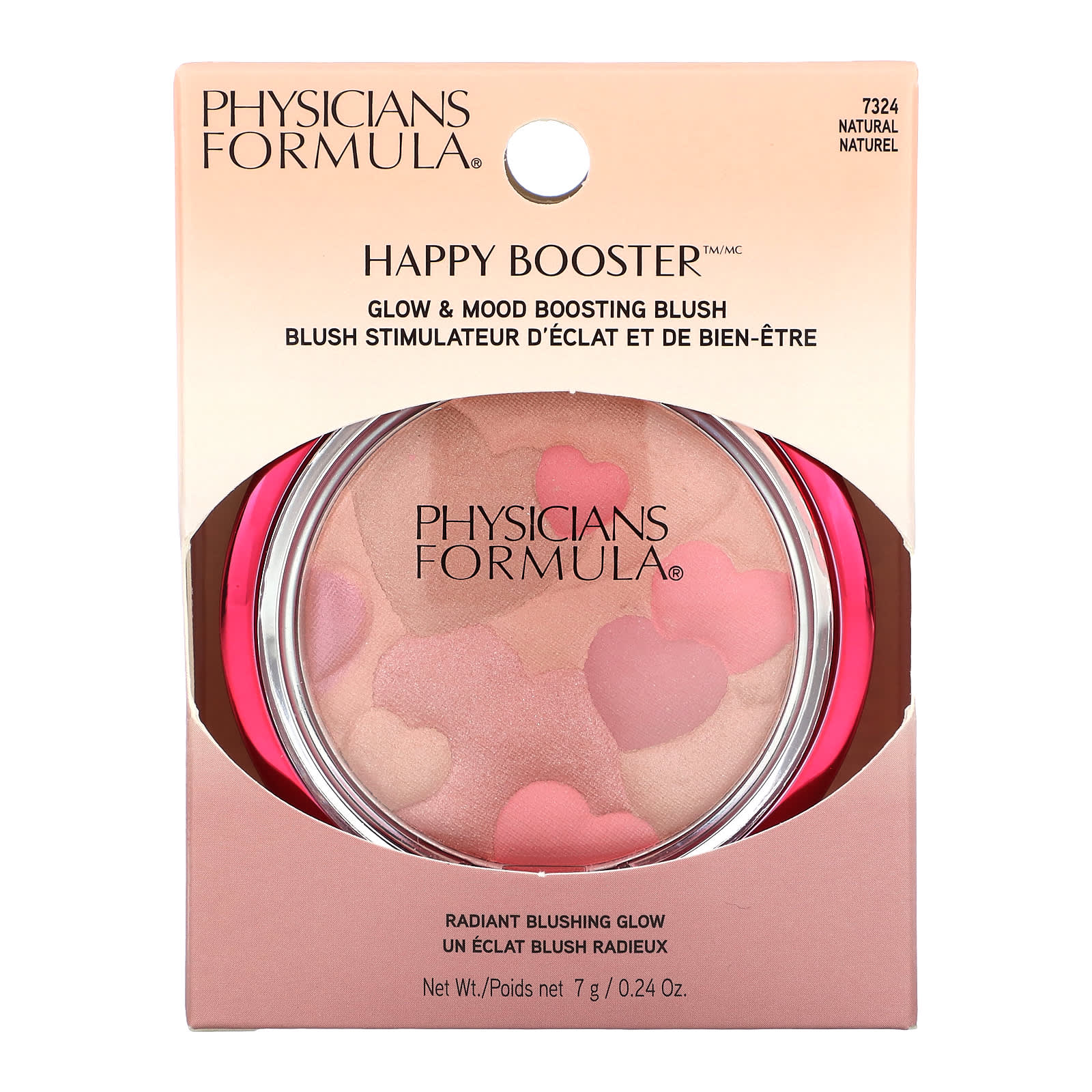 Physicians Formula, Happy Booster, Glow & Mood Boosting Blush, 7324 Natural, 0.24 oz (7 g) - Image 2
