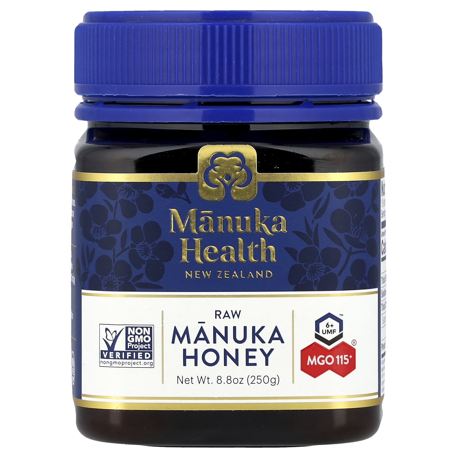 Manuka Health, Raw Manuka Honey, UMF 6+™, MGO 115+, 8.8 oz (250 g) - Image 1