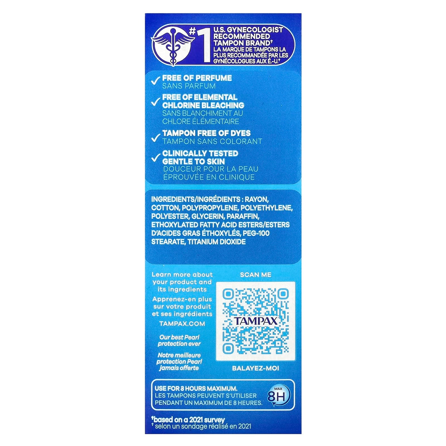 Tampax, Pearl, Light, Unscented, 36 Tampons - Image 2