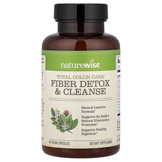 Total Colon Care Fiber Detox & Cleanse by NatureWise - 60 Vegan Capsules