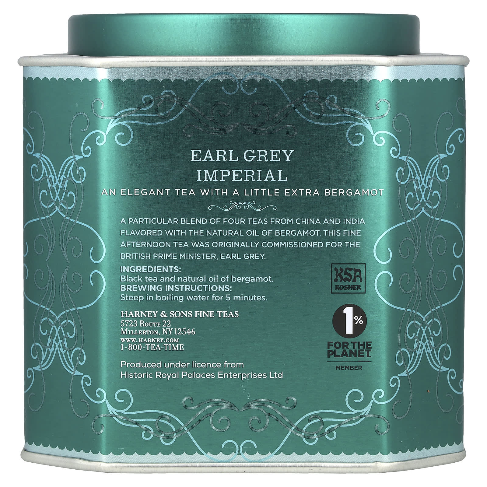Imperial Earl Grey Black Tea, 30 Sachets, Harney & Sons - Image 2