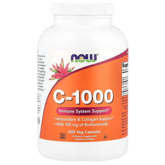 NOW Foods, C-1000, 500 Veg Capsules - Image 1