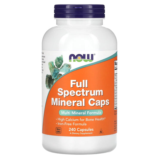 NOW Foods, Full Spectrum Minerals Caps, 240 Capsules - Image 1