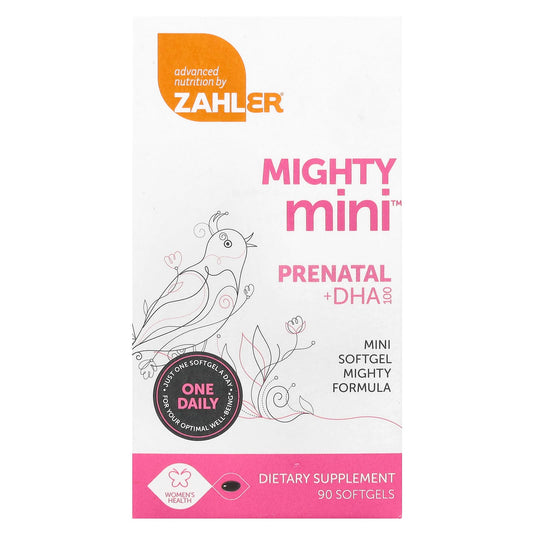 Zahler, Mighty Mini™ Prenatal + DHA, 90 Softgels - Image 1