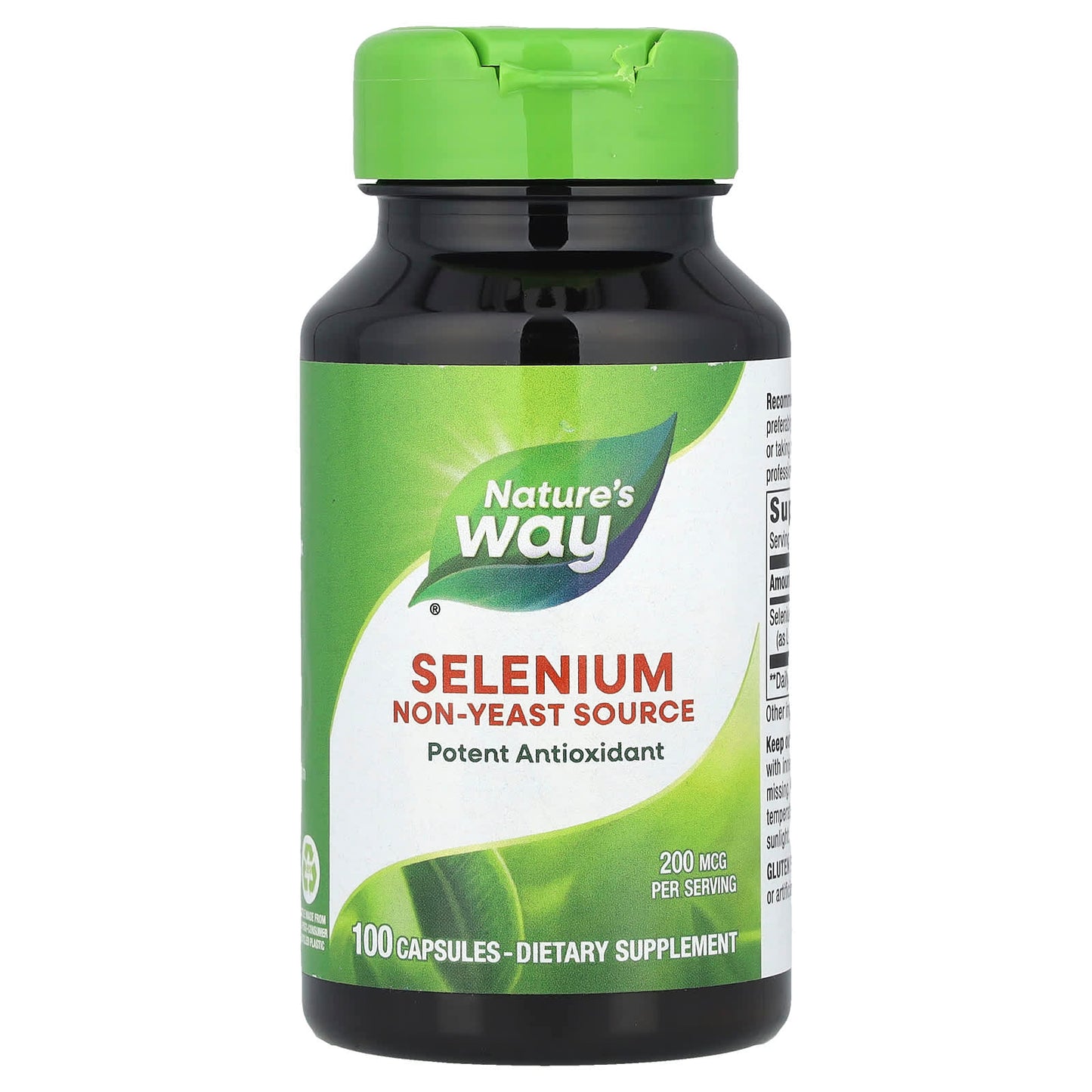 Nature's Way, Selenium, 200 mcg, 100 Capsules - Image 1
