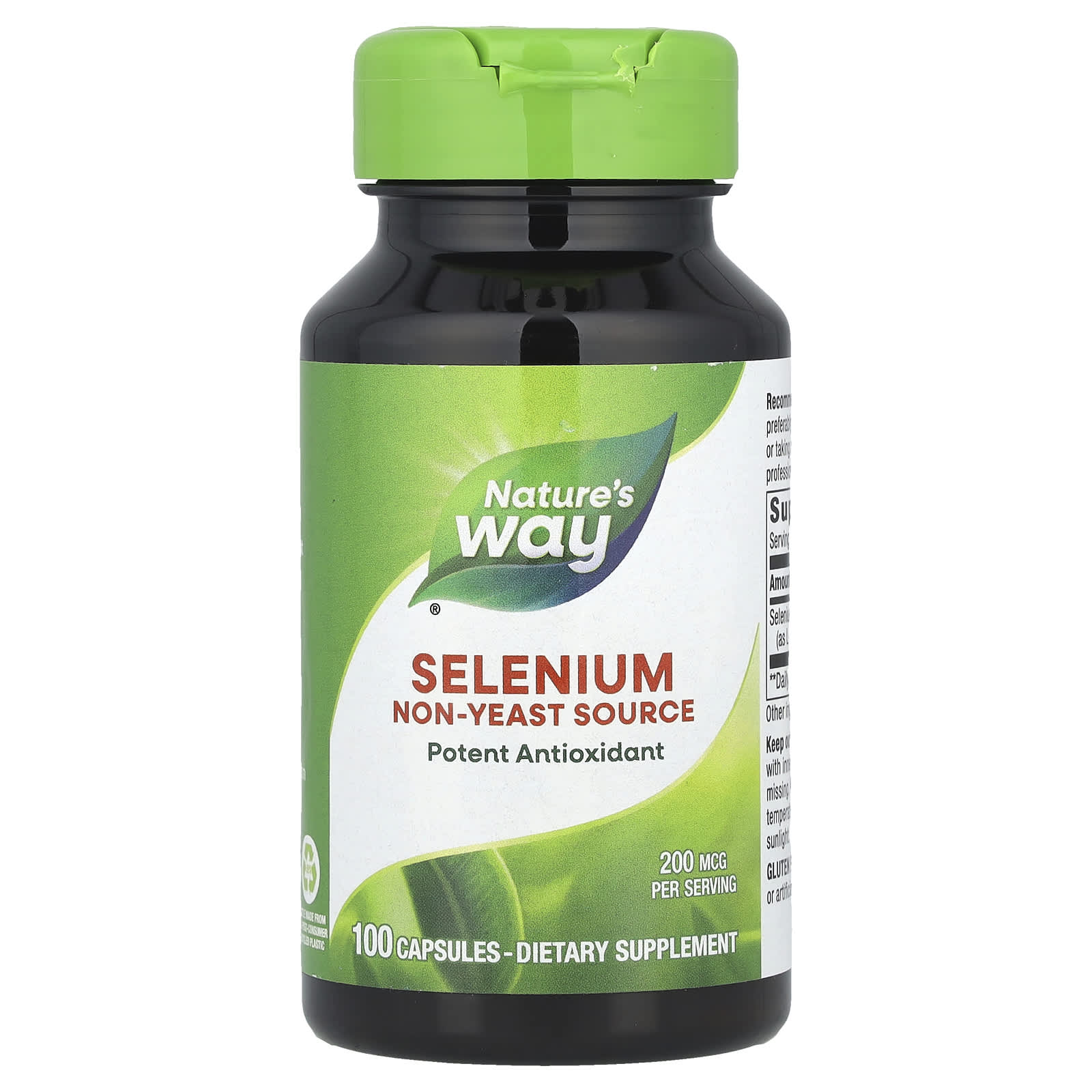 Nature's Way, Selenium, 200 mcg, 100 Capsules - Image 1