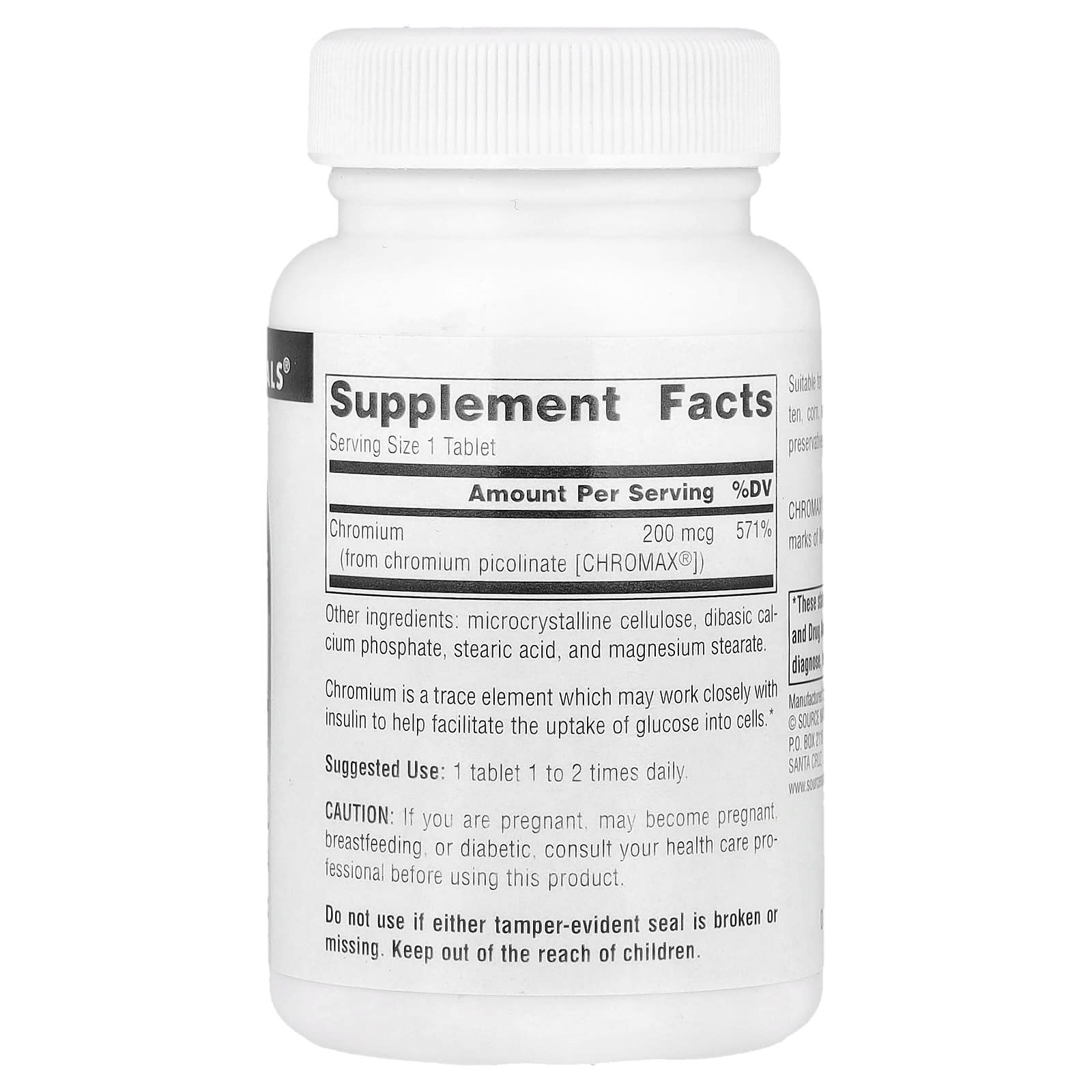 Source Naturals, Chromium Picolinate, 200 mcg, 240 Tablets - Image 2