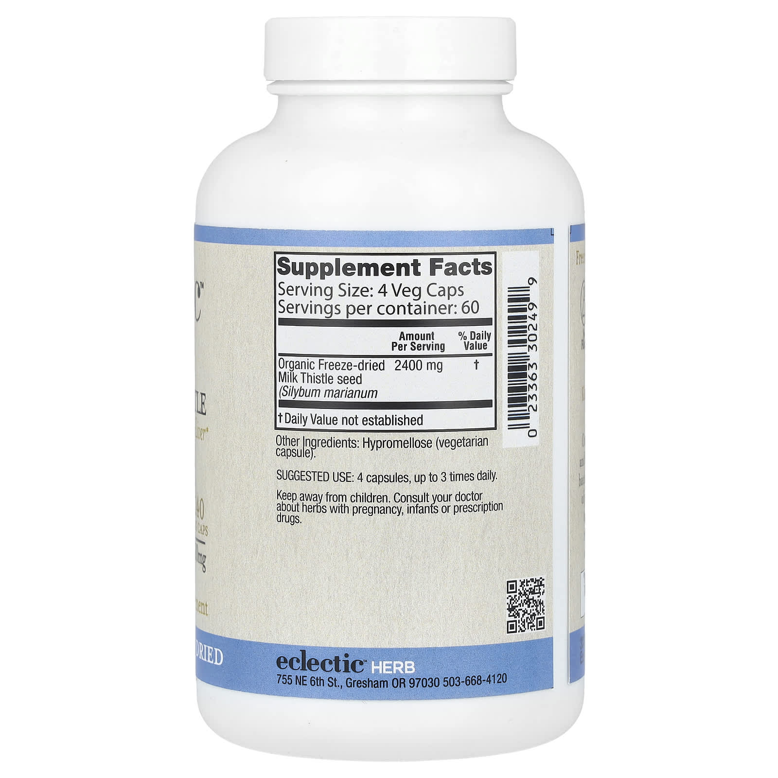 Nature's Liver Support with Eclectic Herb's Milk Thistle 600mg - Image 2