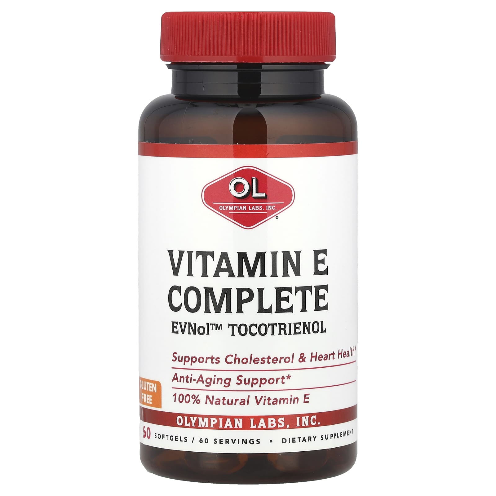 Olympian Labs, Vitamin E Complete, 60 Softgels - Image 1