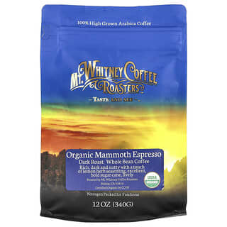 Dark Roast Organic Mammoth Espresso Whole Bean Coffee