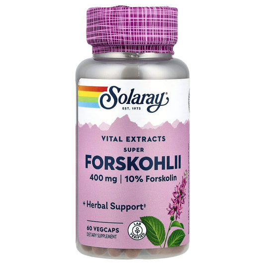 Solaray, Super Forskohlii, 400 mg, 60 VegCaps - Image 1