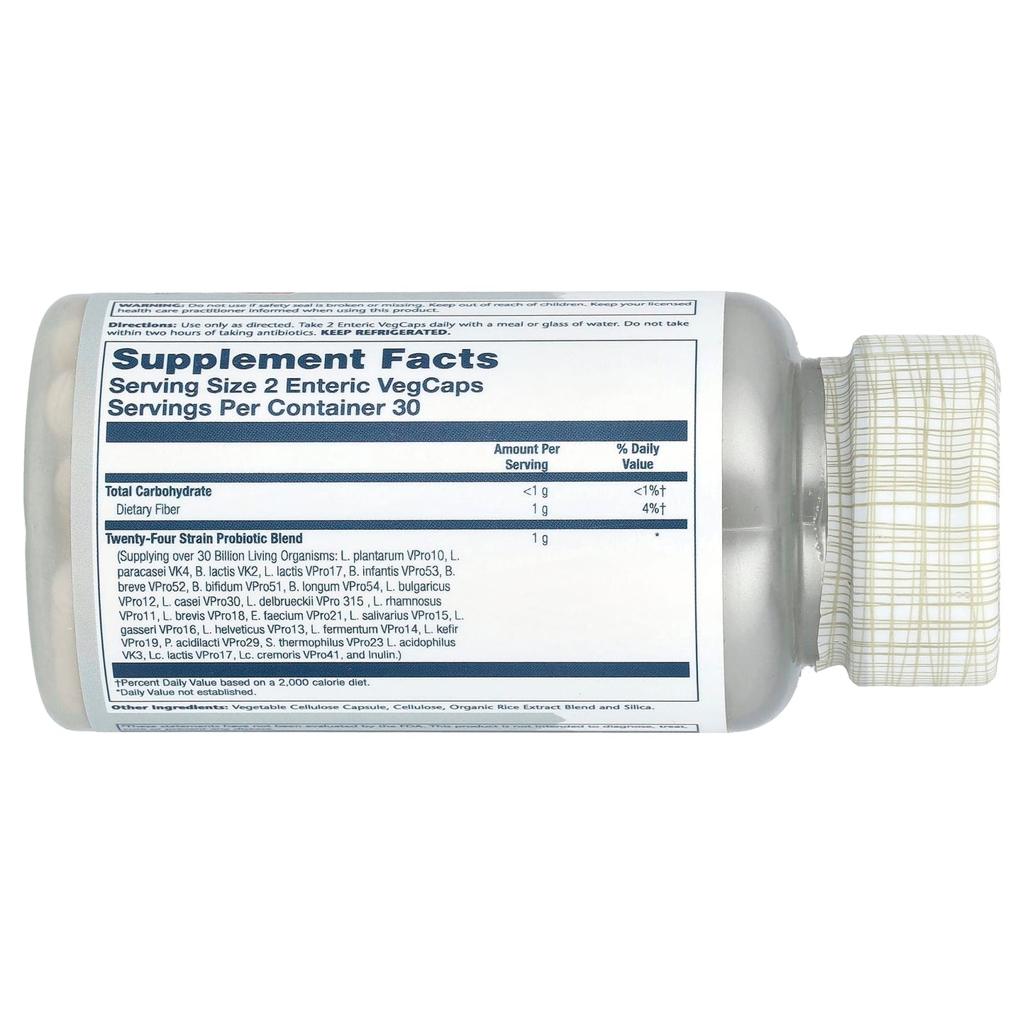 Solaray, Super Multidophilus Probiotic , 30 Billion CFU, 60 VegCaps (15 Billion CFU per Capsule) - Image 2