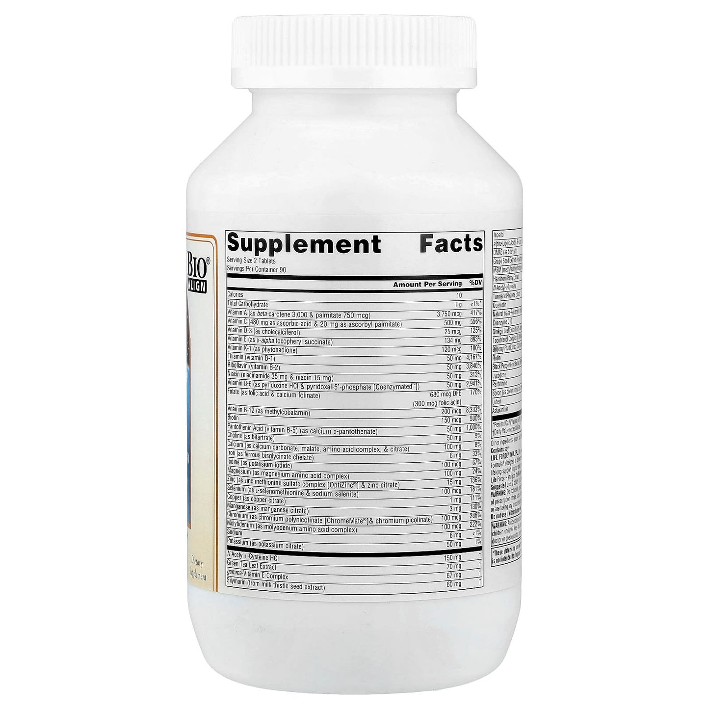 Source Naturals, Life Force® Multiple, 180 Tablets - Image 2
