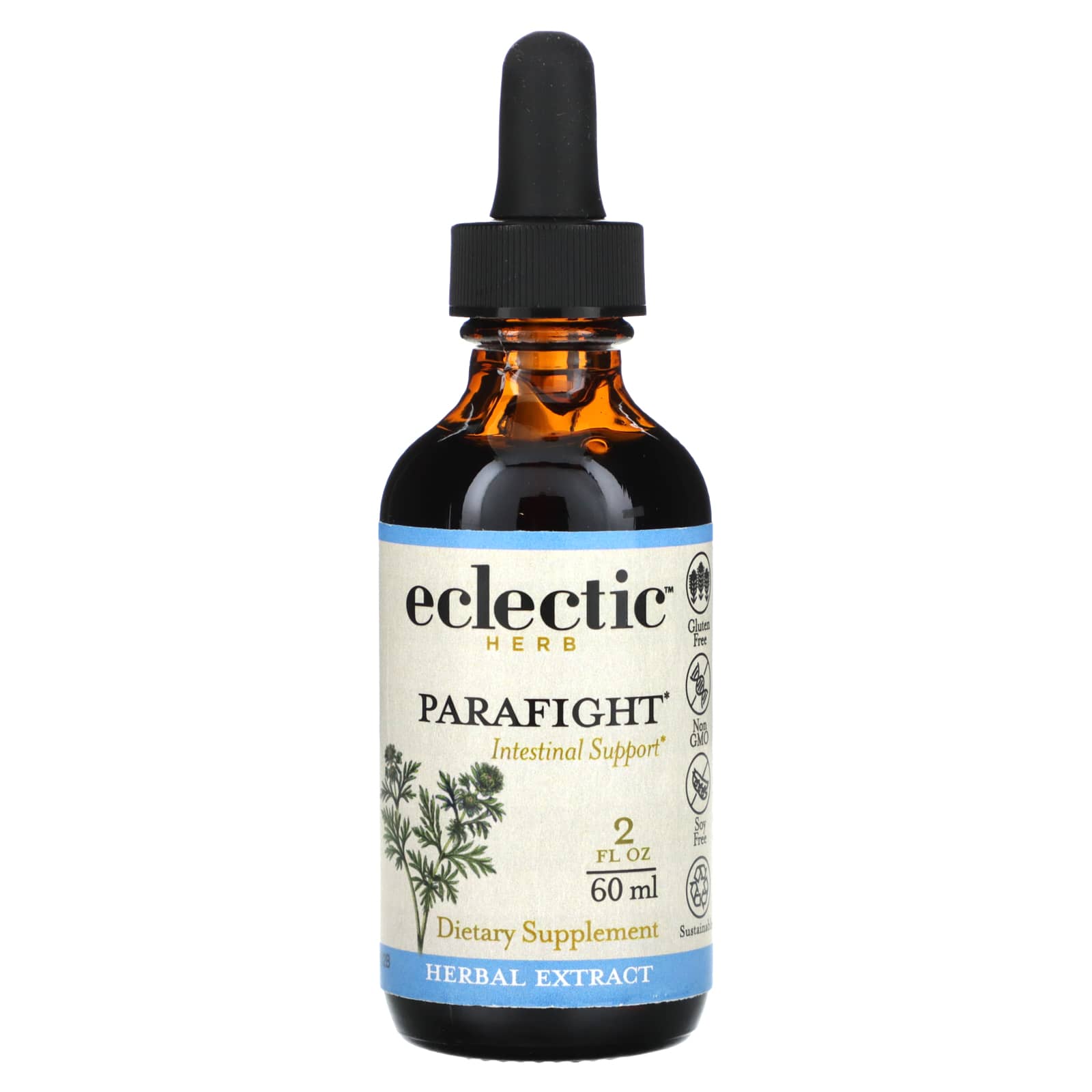 Eclectic Herb Parafight Intestinal Support 60ml Supplement - Image 1