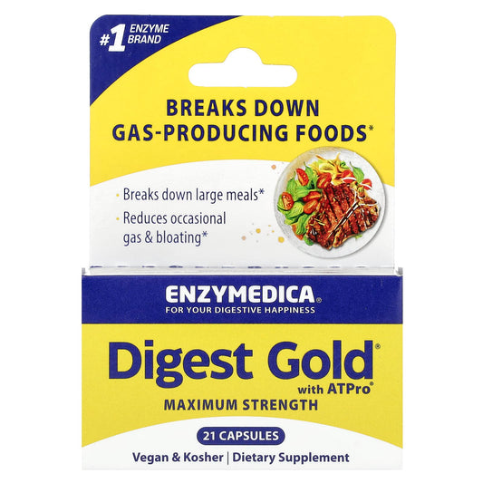 Break Down Gas & Bloating with Enzymedica Digest Gold - Image 1
