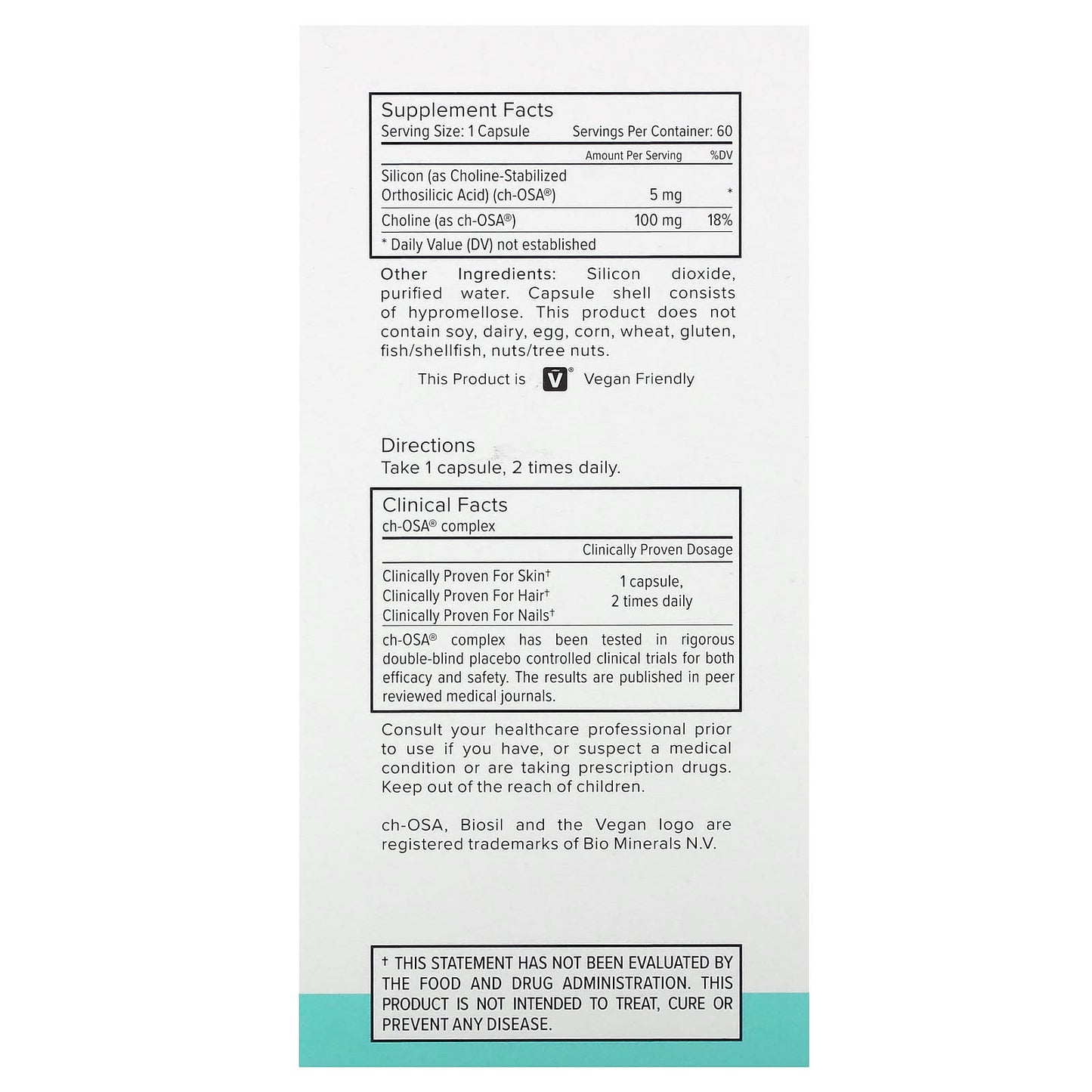 BioSil - Clinically Proven Collagen Generator, 60 Liquid Capsules - Image 2