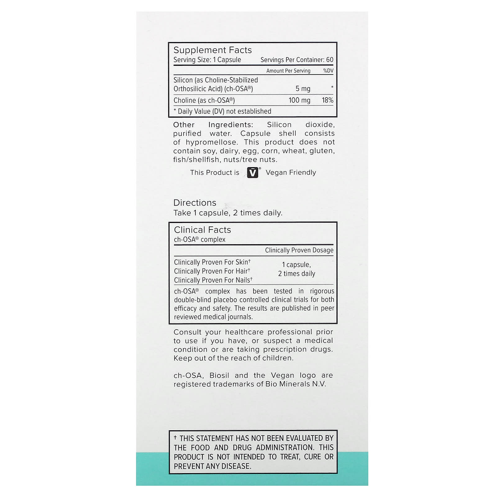 BioSil - Clinically Proven Collagen Generator, 60 Liquid Capsules - Image 2