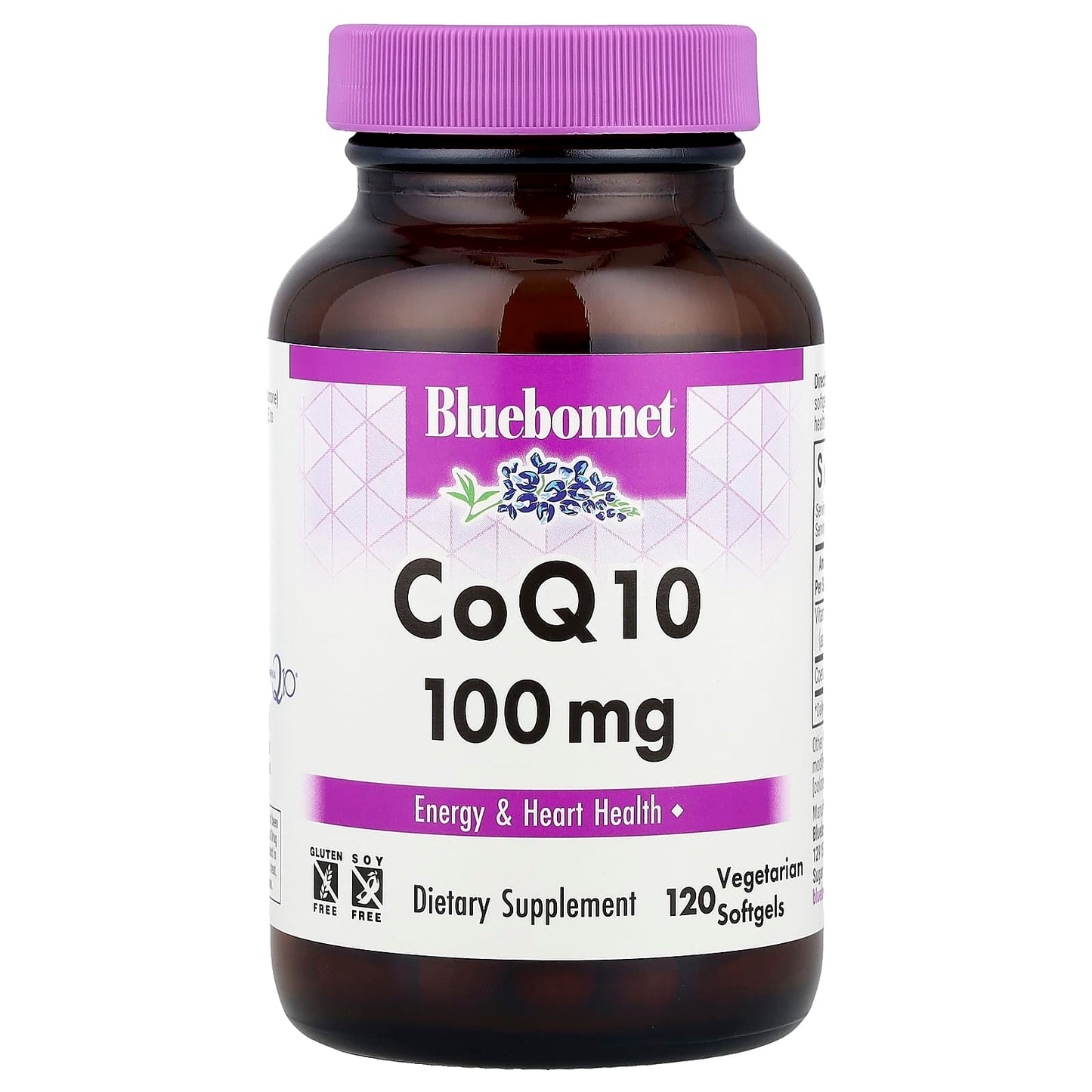 Bluebonnet Nutrition CoQ10 100mg Vegetarian Softgels for Heart Health & Energy - Image 1