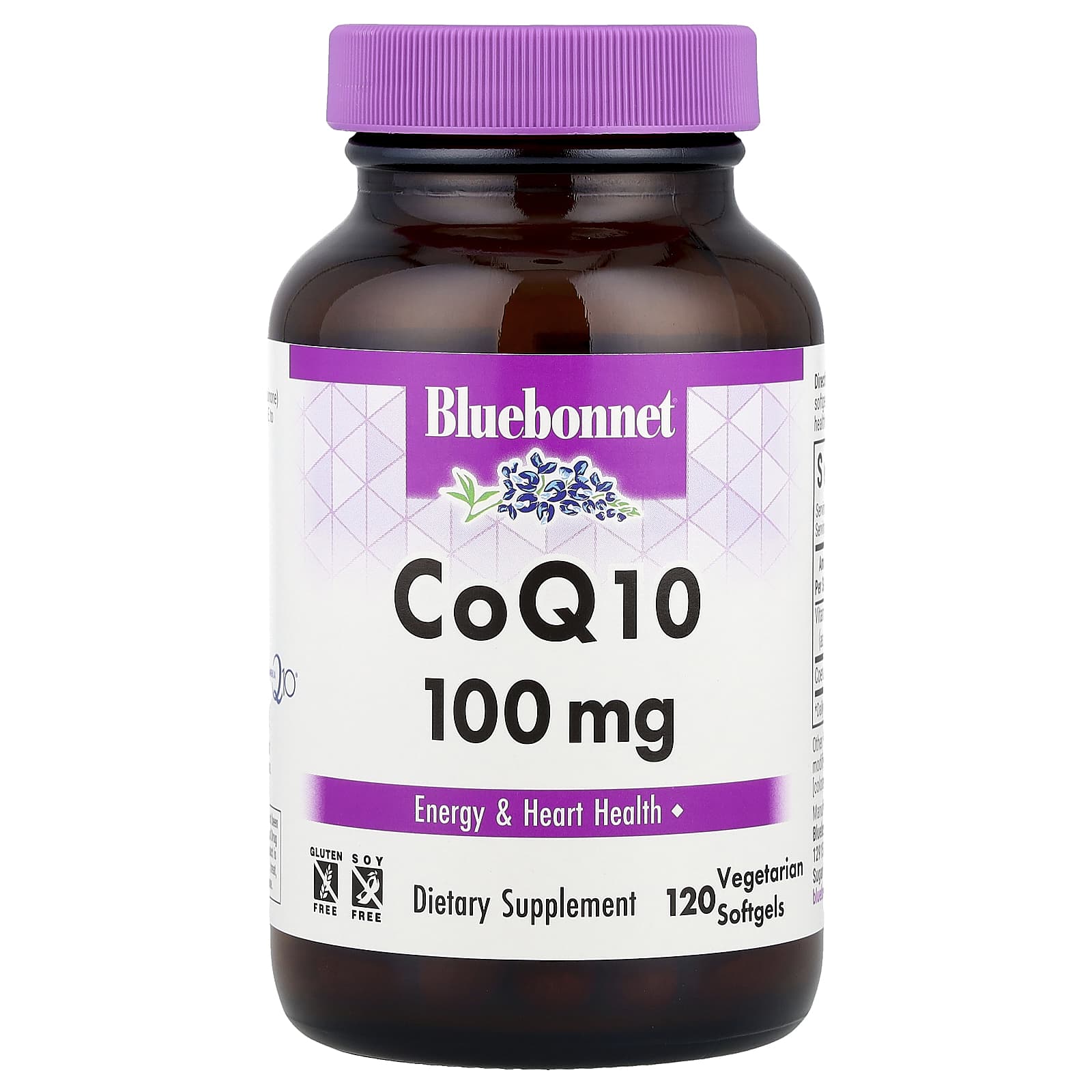 Bluebonnet Nutrition CoQ10 100mg Vegetarian Softgels for Heart Health & Energy - Image 1