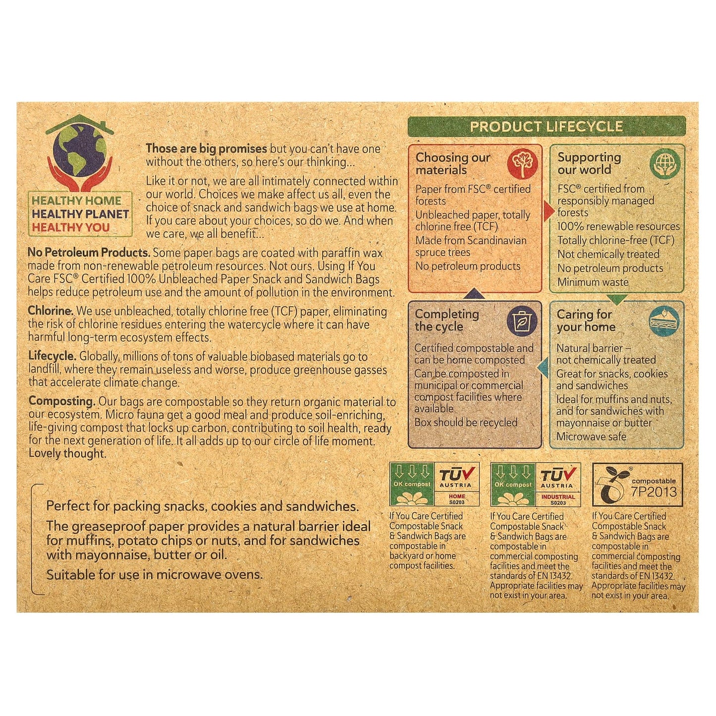 Eco-Friendly Snack & Sandwich Bags | Compostable & FSC Certified - Image 2
