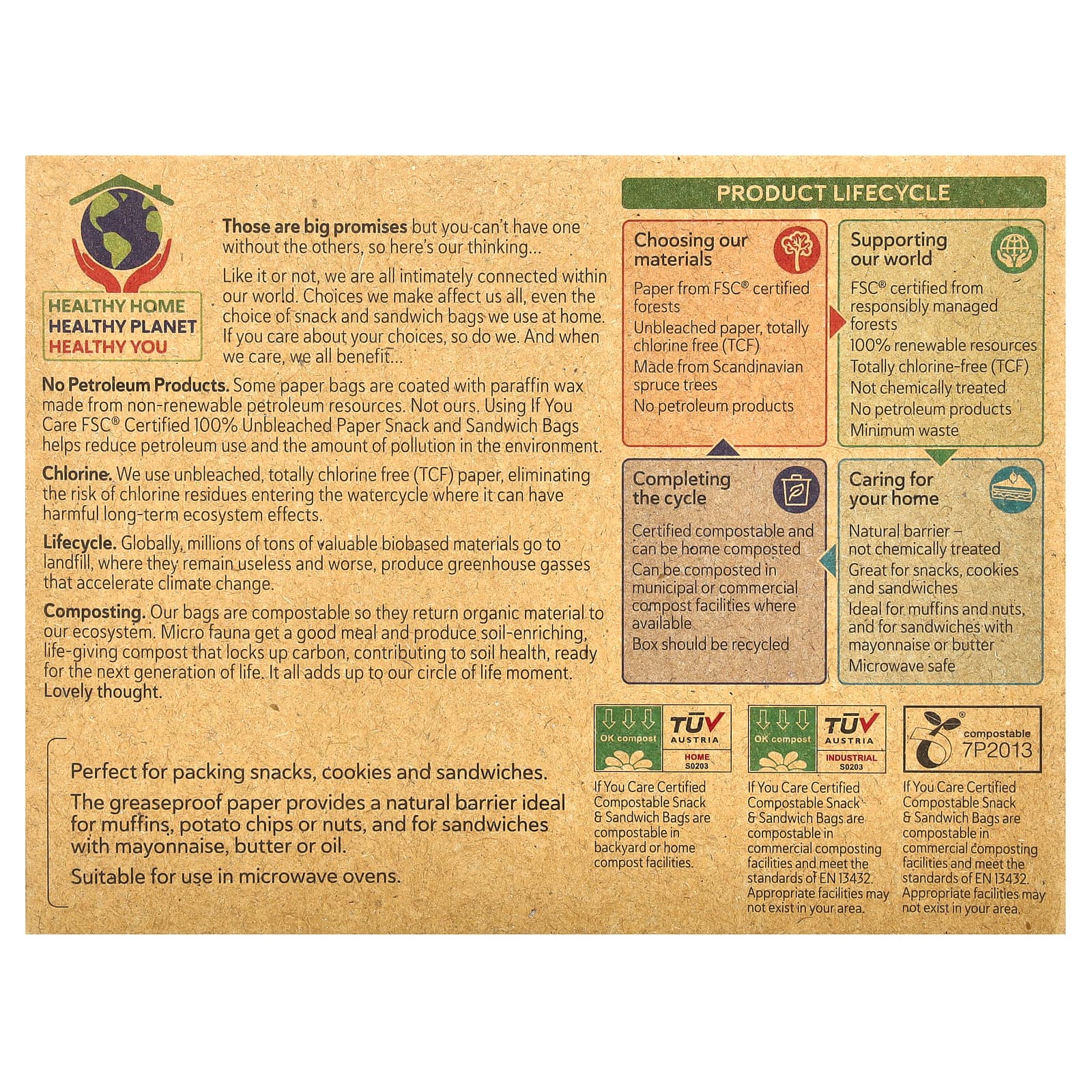 Eco-Friendly Snack & Sandwich Bags | Compostable & FSC Certified - Image 2