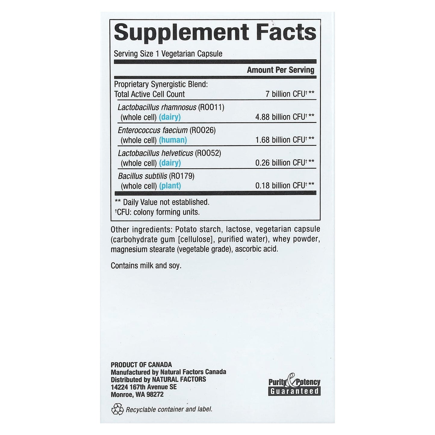 Natural Factors, ReliefBiotic™ IB, 7 Billion, 30 Vegetarian Capsules - Image 2