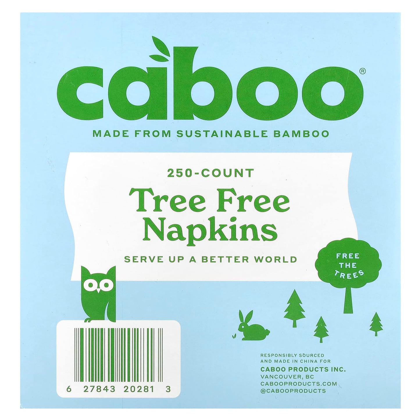 Soft & Sustainable Bamboo Napkins by Caboo - 250 Count - Image 2